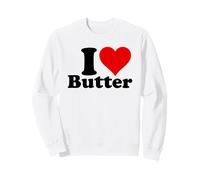 Amo Il Burro Heart Felpa
