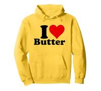 Amo Il Burro Heart Felpa con Cappuccio