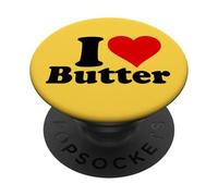 Amo il burro Heart PopSockets PopGrip Adesivo