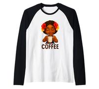 Amo Il caffè Maglia con Maniche Raglan