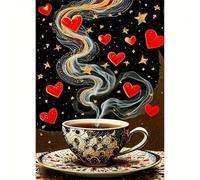 Amo il caffè - Puzzle 1000 Pezzi - puzzle Fai da te, Intrattenimento Creativo, Puzzles Classico Arte,Regalo per Adulti dai 14 anni 75 x 50 cm