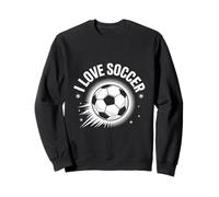 Amo il calcio appassionato fan del gioco Felpa