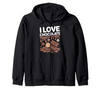 Amo Il Cioccolato Sweet Treat Delight Felpa con Cappuccio