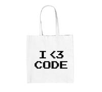 Amo Il Codice - Borsa In Tela - Sviluppatore Programmatore Tecnologia Nerd