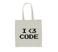 Amo Il Codice - Borsa In Tela - Sviluppatore Programmatore Tecnologia Nerd