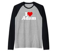 Amo Il Cuore Adamo Maglia con Maniche Raglan