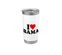 AMO IL CUORE BAMA ALABAMA Bicchiere termico in acciaio inox doppia parete