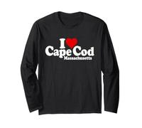 Amo Il Cuore Cape cod Massachusetts Maglia a Manica