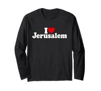 Amo Il Cuore di GERUSALEMME Maglia a Manica