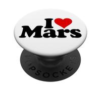 AMO IL CUORE DI MARTE, PIANETA ROSSO, I MARZIANI PopSockets PopGrip Adesivo