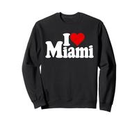 Amo Il Cuore di Miami City Florida Felpa