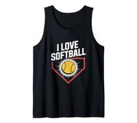 Amo il cuore di un appassionato di softball Canotta