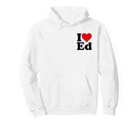 Amo Il Cuore ED Edward Edgar Eddie Edith Edmund Felpa con Cappuccio