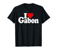 Amo Il Cuore Gabon Africa E LA Cultura Gabonese Maglietta