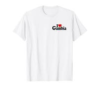 Amo Il Cuore Gambia Africa E LA Cultura GAMBIANA Maglietta