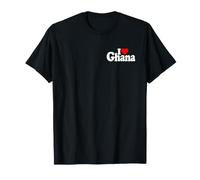 Amo Il Cuore Ghana E LA Cultura GHANESE (Testo Bianco) Maglietta