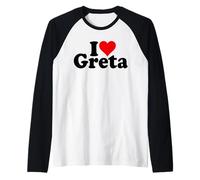 Amo Il Cuore Greta Maglia con Maniche Raglan