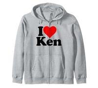 Amo Il Cuore Ken Kenny Kenneth Felpa con Cappuccio