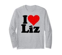 Amo Il Cuore Liz Elizabeth Eliza Lizzy Elise Lisa Maglia a Manica