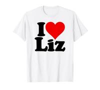 Amo Il Cuore Liz Elizabeth Eliza Lizzy Elise Lisa Maglietta