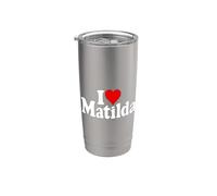 AMO IL CUORE MATILDA TILDA TIL MATTY Bicchiere termico in acciaio inox doppia parete