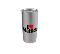AMO IL CUORE MATILDA TILDA TIL MATTY Bicchiere termico in acciaio inox doppia parete