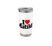 AMO IL CUORE MATILDA TILDA TIL MATTY Bicchiere termico in acciaio inox doppia parete