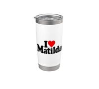 AMO IL CUORE MATILDA TILDA TIL MATTY Bicchiere termico in acciaio inox doppia parete