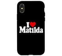 AMO IL CUORE MATILDA TILDA TIL MATTY Custodia per iPhone X/XS