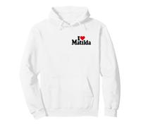 Amo Il Cuore Matilda Tilda TIL Matty Felpa con Cappuccio