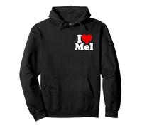 Amo Il Cuore Mel Melvin Melanie Melinda Melissa Melody Felpa con Cappuccio