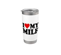 AMO IL CUORE MIA MILF MOGLIE MAMMA Bicchiere termico in acciaio inox doppia parete