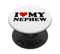 Amo il cuore mio nipote PopSockets PopGrip Adesivo