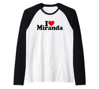 Amo Il Cuore Miranda Mira Maglia con Maniche Raglan