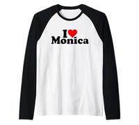 Amo Il Cuore Monica Maglia con Maniche Raglan