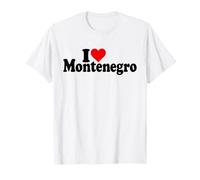 Amo Il Cuore Montenegro Maglietta