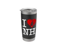 AMO IL CUORE NEW HAMPSHIRE NH Bicchiere termico in acciaio inox doppia parete