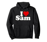 Amo Il Cuore Sam Samuel Samson Samantha Felpa con Cappuccio
