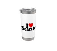 AMO IL CUORE SEATTLE WASHINGTON Bicchiere termico in acciaio inox doppia parete