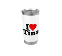 AMO IL CUORE TINA Bicchiere termico in acciaio inox doppia parete