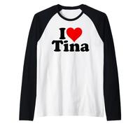 Amo Il Cuore Tina Maglia con Maniche Raglan