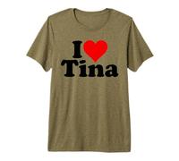 Amo Il Cuore Tina Maglietta Premium