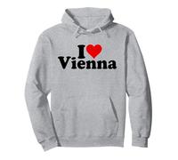 Amo Il Cuore Vienna Austria Felpa con Cappuccio