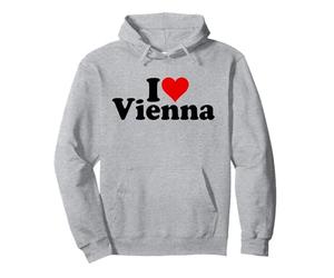 Amo Il Cuore Vienna Austria Felpa con Cappuccio