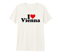 Amo Il Cuore Vienna Austria Maglietta Premium