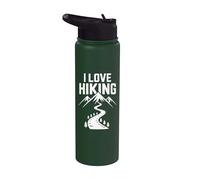 Amo il design del sentiero di montagna Stainless Steel Insulated Water Bottle