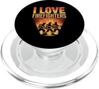 Amo il design di apprezzamento dei vigili del fuoco PopSockets PopGrip per MagSafe