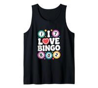 Amo Il Divertente Gioco di Numeri del Bingo Canotta