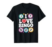 Amo Il Divertente Gioco di Numeri del Bingo Maglietta