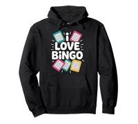 Amo Il Divertimento con Le Carte del Bingo Felpa con Cappuccio